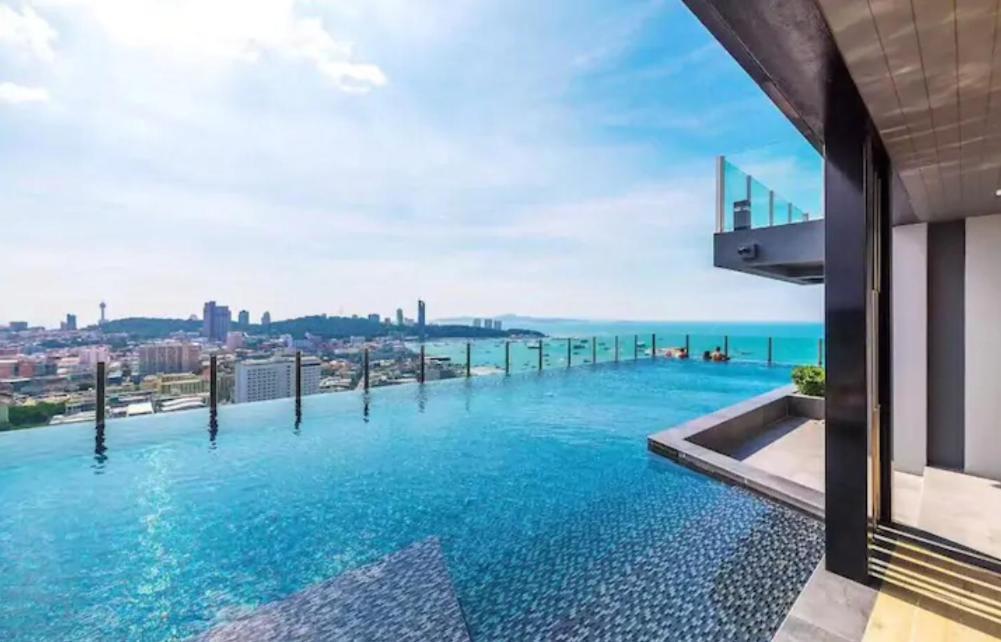 Base Central Pattaya Long Balcony King-Bed With Infinity Pool & Free Netflix! Exteriér fotografie